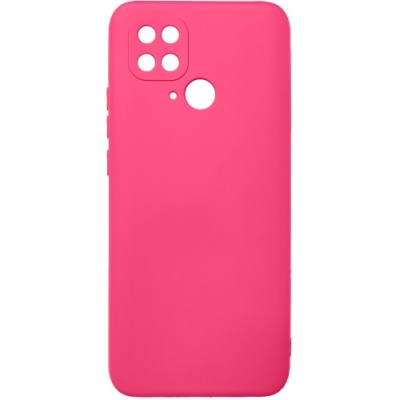 Купить силіконовий чохол soft silicone case для xiaomi redmi 10c (малиновий) онлайн