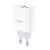мережевий зарядний пристрій hoco c80a 1usb/18w/qc3.0 + 1type-c/20w/pd (білий) 
