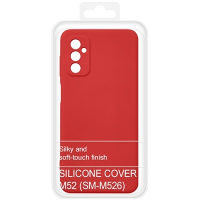 Купить силіконовий чохол soft silicone case для samsung m526 galaxy m52 - red онлайн