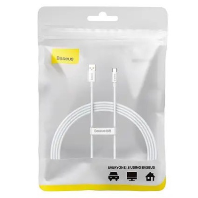 кабель baseus superior series usb - type-c 100w/1m (p10320102214-01) (moon white) 
