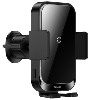 Автотримач з бездротовою зарядкою Baseus Wireless Charger Halo 15W (SUDD000001) Black