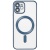 Купить чохол tpu metallic full camera with magsafe для apple iphone 12 (matte blue) онлайн