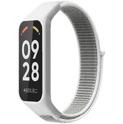 ремінець для xiaomi mi band 8 active/redmi smart band 2 nylon (sea shell) 
