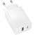 Мережевий Зарядний Пристрій Borofone BAS76A 1USB/18W/QC3.0 + 1Type-C/30W/PD (Білий) мережевий зарядний пристрій borofone bas76a 1usb/18w/qc3.0 + 1type-c/30w/pd (білий)