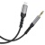 кабель aux skydolphin sr29 aluminium alloy braided wire 3.5mm(male) - type-c(male) 1m (чорний) 