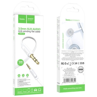 кабель aux hoco upa16 1m (білий) 
