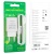 мережевий зарядний пристрій borofone ba68a 1usb/2.1a + (usb - microusb) (білий) 