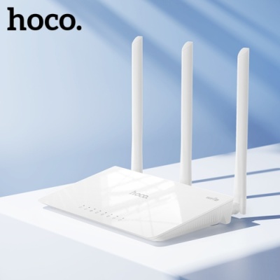 маршрутизатор (роутер) hoco hi30 wifi4 (білий) 