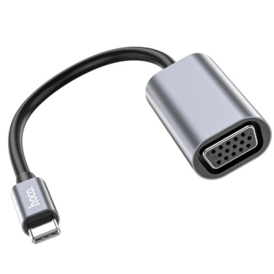 перехідник hoco ua21 type-c - vga 0.13m (сірий) 