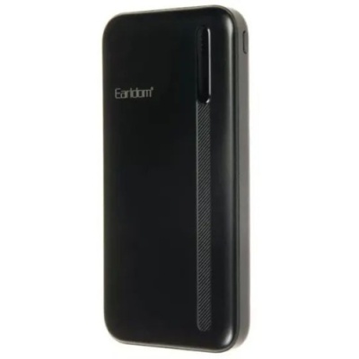 додаткова батарея power bank earldom et-pb55 10000mah 2usb/micro usb/type-c (чорний) 
