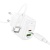 Мережевий Зарядний Пристрій Hoco CS55A 1USB/18W/QC3.0 + 1Type-C/30W/PD + (Type-C - Type-C) (Білий) мережевий зарядний пристрій hoco cs55a 1usb/18w/qc3.0 + 1type-c/30w/pd + (type-c - type-c) (білий)