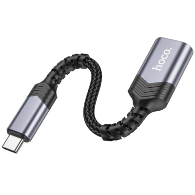 перехідник hoco ua24 type-c - usb3.0 (сірий) 
