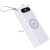 корпус multi-powerbank l20, під елементи 18650 до 20 шт, 22.5+15w, з бездротовою зарядкою та ліхтарем, білий 