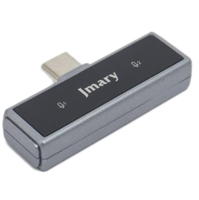 мікрофон петличний бездротовий jmary mw-15 type-c (чорний) 