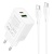 мережевий зарядний пристрій borofone ba88a 1usb/18w/qc3.0 + 1type-c/20w/pd + (type-c - type-c) (білий) 