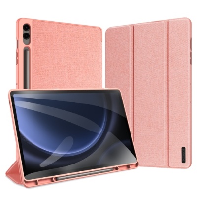 Купить чохол dux ducis domo для samsung tab s10 plus/s9 plus/tab s9 fe plus with s pen holder & sleep wake (pink) онлайн