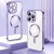 Купить чохол tpu metallic full camera with magsafe для apple iphone 16 pro max (purple) онлайн