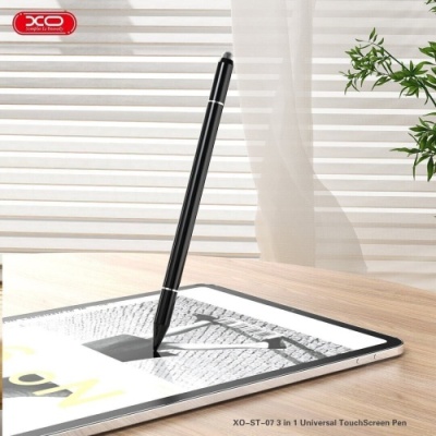 стилус xo st-07 3 in 1 touch-sensitive capacitor pen (чорний) 