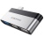USB HUB Type-C Borofone DH1 Type-C to 3USB Silver Black usb hub type-c borofone dh1 type-c to 3usb silver black