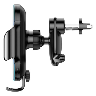 Автотримач з бездротовою зарядкою Baseus Wireless Charger Light Electric Car Mount (WXHW03-01) Black