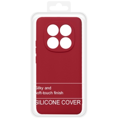 Купить силіконовий чохол soft silicone case для xiaomi redmi note 14 pro 5g/poco x7 5g (червоний) онлайн