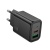мережевий зарядний пристрій hoco n61 1usb/18w/qc3.0 + 1type-c/20w/pd (чорний) 