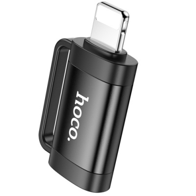 перехідник hoco ua31b lightning - type-c (чорний) 