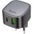 Мережевий Зарядний Пристрій Hoco CS32A Rise 1USB/18W/QC3.0 + 1Type-C/20W/PD (Чорний) мережевий зарядний пристрій hoco cs32a rise 1usb/18w/qc3.0 + 1type-c/20w/pd (чорний)