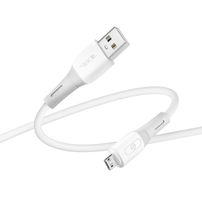 кабель ridea rc-m113 spring usb - microusb 3a/1m (білий) 