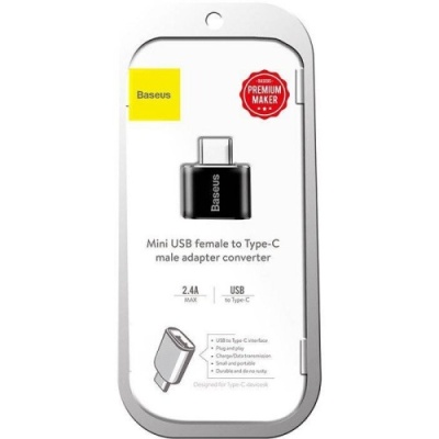 перехідник baseus type-c to usb (catotg-01) (black) 