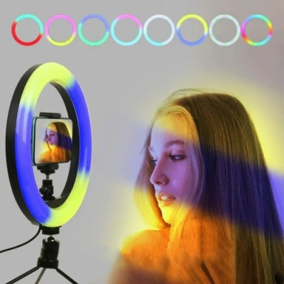 кільцева лампа rgb mj38 (remote) 38cm 