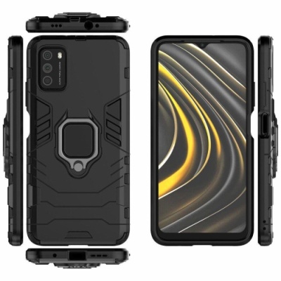 Купить чохол-накладка armor magnet для xiaomi redmi 9t/poco m3 - black онлайн