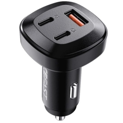 Автомобільний Зарядний Пристрій Acefast B3 PD + QC 4.0 (2 Type-C/1 USB/3A/66W) (чорний)