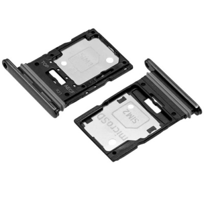 тримач sim-карти + micro sd для samsung a536 galaxy a53 5g, чорний