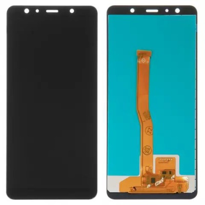 дисплей для samsung a750 galaxy a7 (2018), чорний, з регулюванням яскравості, (tft), без рамки, сopy