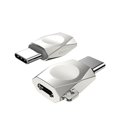 перехідник hoco ua8 microusb - type-c (сталевий) 