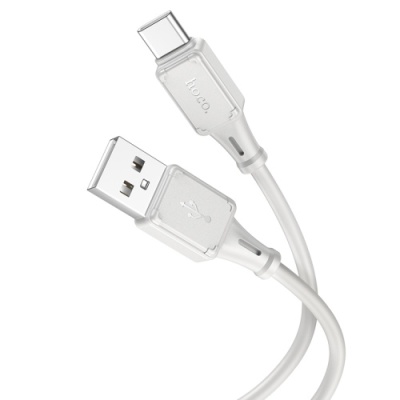 кабель hoco x101 silicone usb - type-c 3.0a/1m (сірий) 