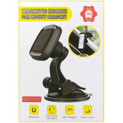 Автотримач MAGNETIC CT218 Black-red