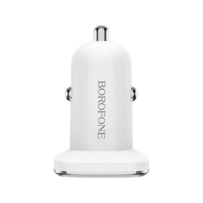 Автомобільний Зарядний Пристрій Borofone BZ12A 1USB/18W/QC3.0 (Білий)