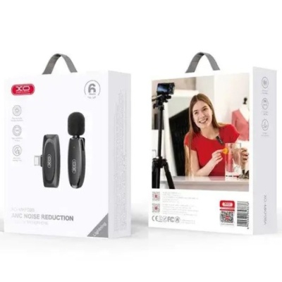 мікрофон петличний бездротовий xo mkf-08b lightning black 
