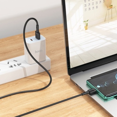 кабель hoco x83 usb - type-c 3a/1m (чорний) 