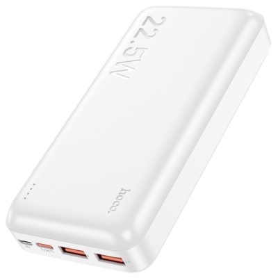 додаткова батарея power bank hoco j101a astute pd20w+qc3.0 22.5w 20000mah (білий) 
