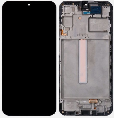 дисплей для samsung a256 galaxy a25 5g (2023) (дисплей original size) з сенсором та рамкою black (oled)