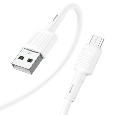 кабель hoco x83 usb - microusb 2.4a/1m (білий) 