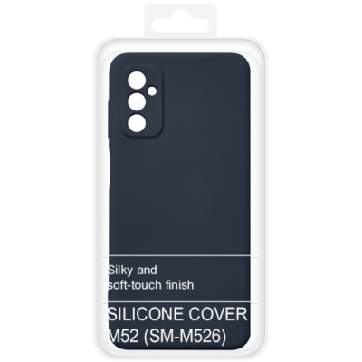 Купить силіконовий чохол soft silicone case для samsung m526 galaxy m52 - dark blue онлайн