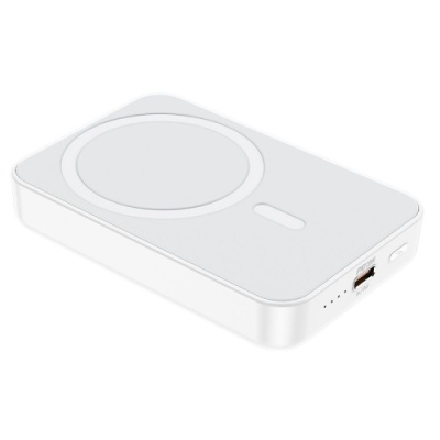 додаткова батарея power bank borofone bj25 plus 10000 mah with magsafe 15w + pd20w (білий) 