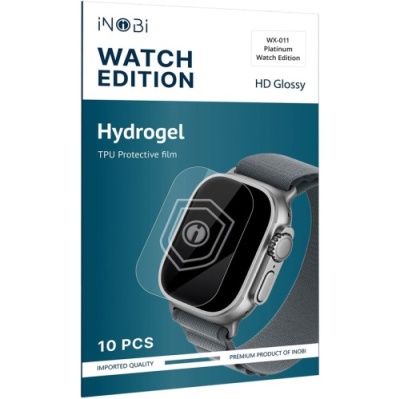 гідро-гель плівка для смарт-годинників inobi platinum wx-011 japanese / 10 штук (глянцева) (190*120мм)