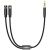 розгалужувач aux xo nb-r197 3.5mm male to audio + microphone 0.23m (чорний) 