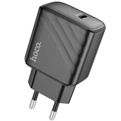 мережевий зарядний пристрій hoco cs22a 1type-c/30w/pd (чорний) 