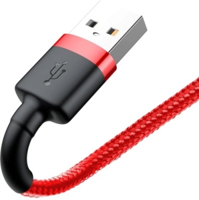 кабель baseus cafule usb - lightning 2a/3m (calklf-r09) (red) 